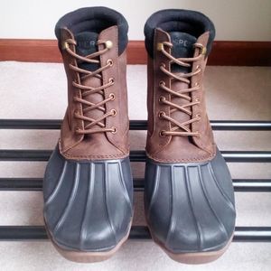SPERRY Men's 19274 Brewster Waterproof Leather Duck Boots - BRAND NEW